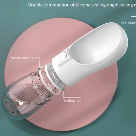 Pet-ya! Dog Cat Water Bottle Travel Portable On the Go Drinking Bottle - Picture 2 of 3